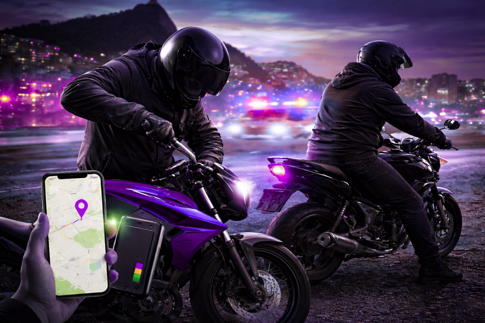Roubos de motos no Rio de Janeiro crescem 76,1% e reforçam a importância do rastreamento